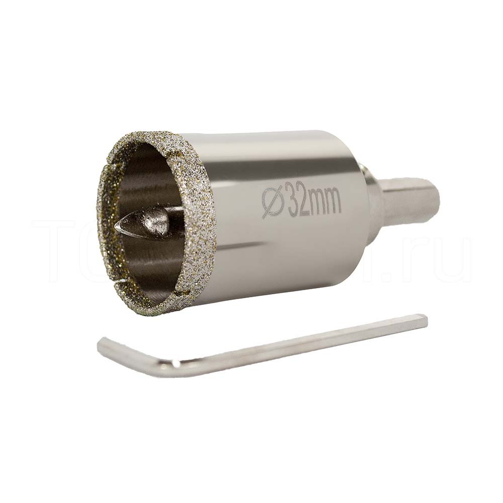 Diamond Core Drill Bit (με κεντρικό διάτρητο κράματος) - πρότυπο 32mm