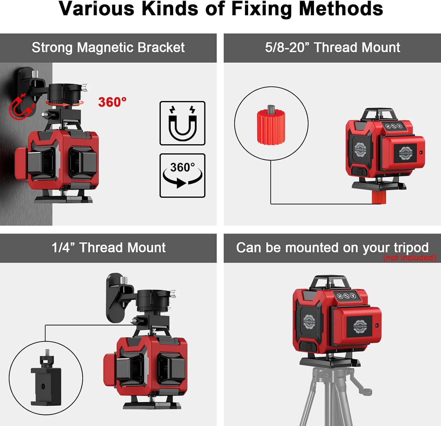 Laser Level,TG 4D 16 Lines Level Level 4x360 Self Leveling Tool